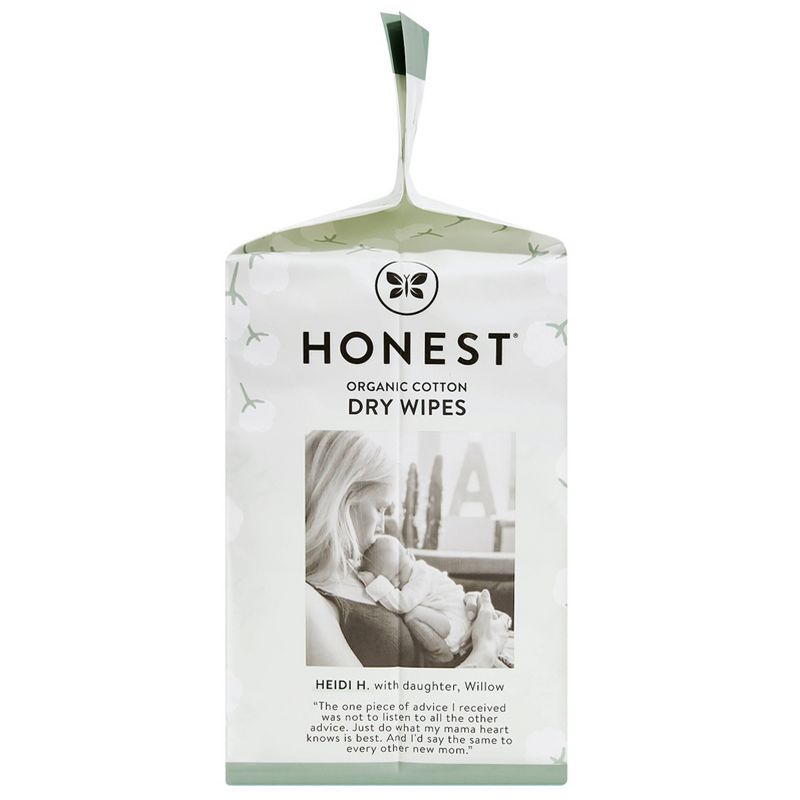 The Honest Company 100% Organic Cotton Dry Wipes - 192ct, 5 of 12