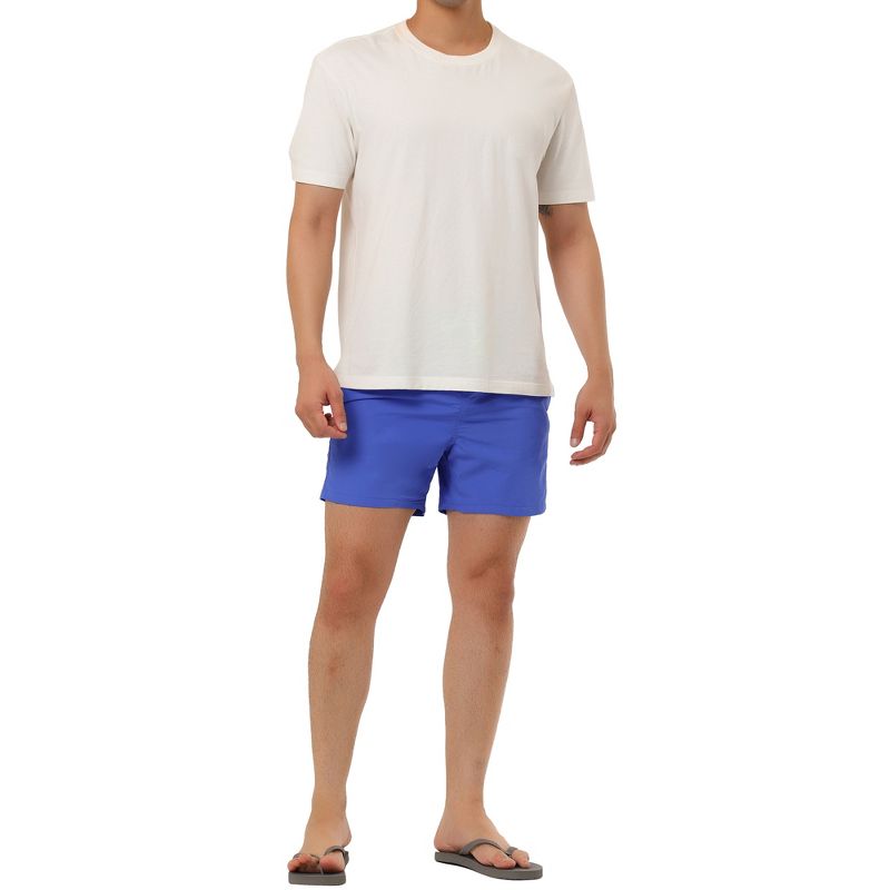 TATT 21 Men's Summer Casual Beach Drawstring Mesh Lining Board Shorts, 2 of 7