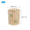 Unique Bargains Plastic Cute Avocado Decor Desk Organizer Pencil Holders Brown 3.1x3.1x3.9 Inch - 2 of 4