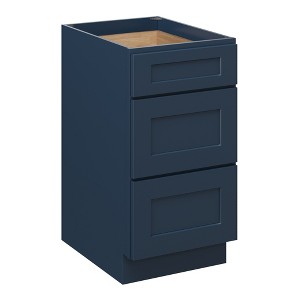 CASAINC 18 in. W x 24 in. D x 34.5 in. H Base Kitchen Cabinet with 3 Soft-Close Drawers – RTA Plywood Cabinets - 1 of 4
