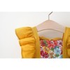 MyKids-USA Baby Girl Flower Pattern Butterfly Sleeve Design Cute Dress With Hat - 3 of 4