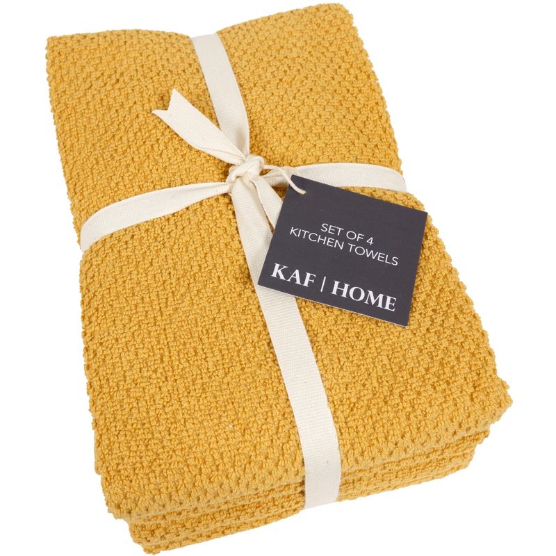 KAF Home Set of 4 Deluxe Popcorn Terry Kitchen Towels | 20 x 30 Inches | 100% Cotton Kitchen Dish Towels, 3 of 4