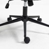 INFURNIC Task and Office Chairs Ergonomic PU Leather Rolling Swivel Chair with Reclining Back, Black, 25.9"*21.2"*37.8" - 4 of 4