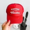 Simply Sage Market Coffee Is My Valentine Foam Trucker Hat - Adult - Red - 3 of 4