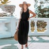 Women's Scoop Neck Side Slit Maxi Dress - Cupshe - 4 of 4