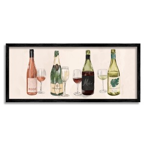Stupell Industries Various Wine Champagne Bottles Framed Giclee - 1 of 4