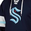 NHL Seattle Kraken Men's Long Sleeve Hooded Sweatshirt with Lace - 3 of 3