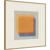 30" x 30" Mid-Century Modern Squares No 1 by The Miuus Studio Framed Canvas Wall Art Print - Amanti Art: Lithograph, Polystyrene Frame - 2 of 4