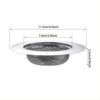3Pcs stainless steel kitchen sink filter, 4.5 "wide side food trap basket for most drain outlets durable and easy to clean drain filter, basket filter - 3 of 4