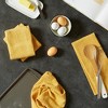Design Imports  Terry Waffle Solid Dishtowel Set 4 Piece, 15X26", Mustard - 3 of 4