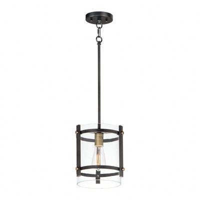 Maxim Lighting Capitol 1 - Light Pendant in  Black/Antique Brass