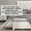 CAVINAS Modern Queen Size Beds with Headboards, Upholstered Bed Frame with Tufting, Pull-Out Twin Trundle, 2 Storage Drawers, No Box Spring Needed - 2 of 4