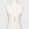 Worn Gold Pendant Necklace with Tassel - Universal Thread™ Gold - image 2 of 3