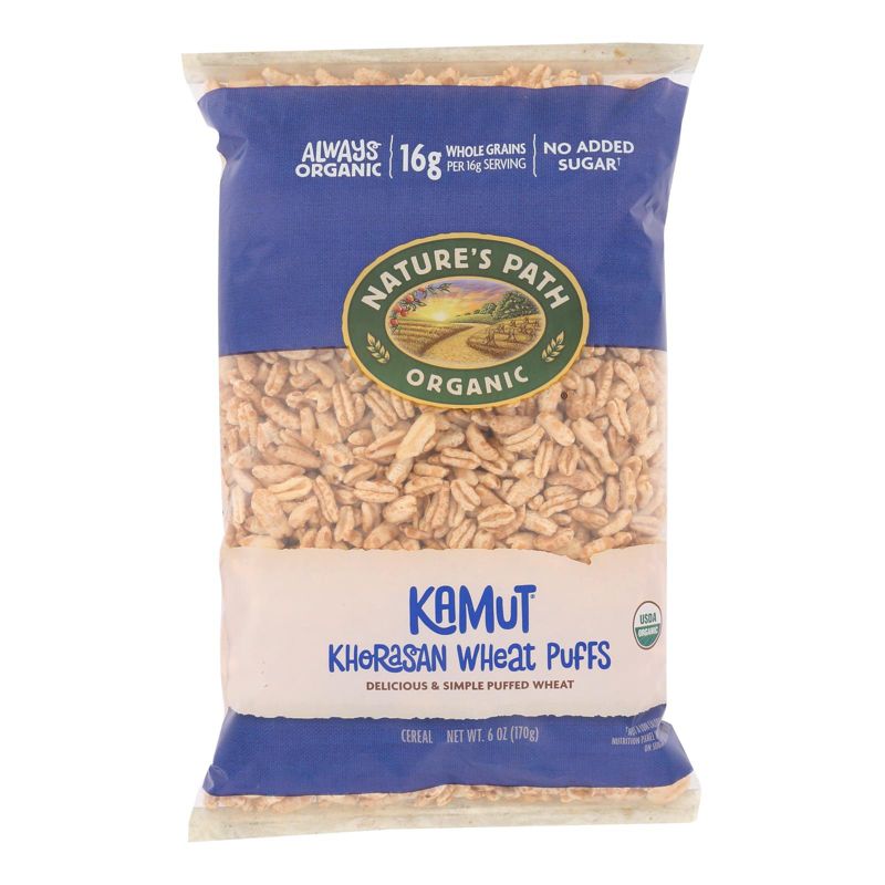Nature's Path Organic Kamut Wheat Puffs Cereal - Case of 12/6 oz, 2 of 8