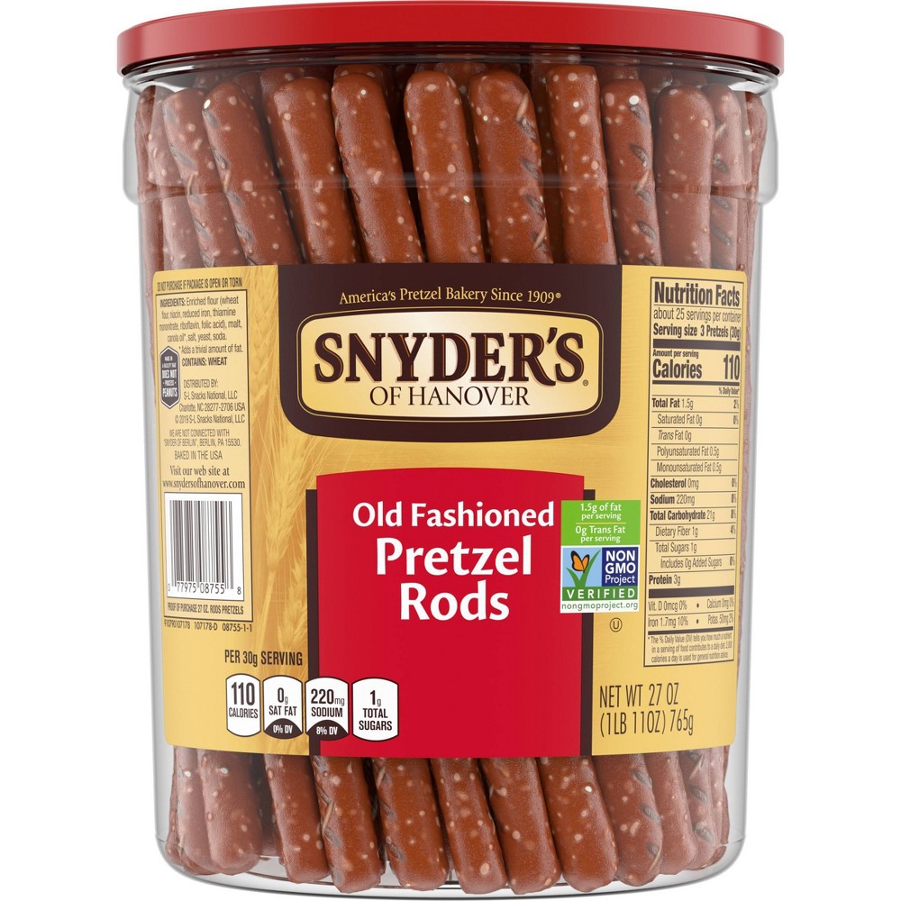 SNYDER'S OF HANOVER, OLD FASHIONED PRETZEL RODS 