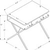 INFURNIC Desks 31"L Modern Computer Desk with Storage Shelves and Contemporary X-Design Metal Frame, White, 31.5"*19.75"*29.75" - 4 of 4