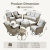 XIZZI OUTDOOR SWIVEL ROCKER SETS: 3-PC Rocker + Modular Sofa & Fire Pit Options - All-Weather Fabric, 8 Color Choices for Patio, Garden, Poolside - 2 of 4
