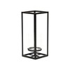 Cheung's Pembertale Tall Square Black Metal Lantern - Small - 3 of 4