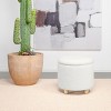 Coaster Home Furnishings Valia Faux Sheepskin Upholstered Round Storage Ottoman Ivory - 4 of 4