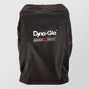 Dyna-Glo DG732ESC Water Resistant Heavy-Duty PVC Shell Premium Vertical Smoker Cover, Black - 1 of 4