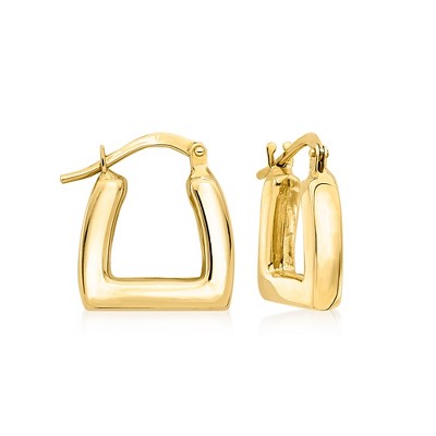 Ross-Simons Italian 18kt Yellow Gold Square Hoop Earrings