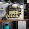 Modular Wall-Mounted Power Tool Organizer with Charging Station, Heavy-Duty Drill Rack with Hooks and 8-Outlet Holder - 3 of 4