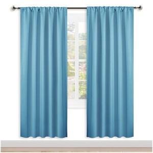 NICETOWN Blackout Curtains Rod Pocket Thermal Insulated Privacy Drapes (2 Panels) - 1 of 4