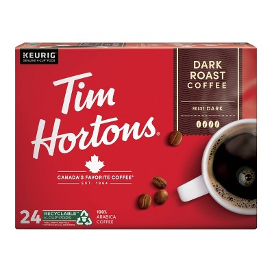 Tim Hortons Dark Roast Coffee Pods - 24ct