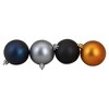Northlight 60ct Shatterproof 3-Finish Christmas Ball Ornament Set 2.5" - Blue/Gold - 3 of 3
