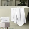 Basketweave Luxury Cotton Jacquard and Solid Bath Towels, Set of 4 by Blue Nile Mills - 2 of 4