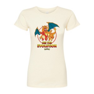 Women's - Pokémon - Charmander See The Evolution Fitted Graphic T-Shirt - 1 of 3