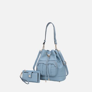 MKF Collection Ryder Women’s Shoulder Bag with Wallet by Mia K - Denim - 1 of 4