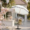 LAGarden 6 Ft Fringe Patio Umbrella with Tassel Jazz Age Wood - 3 of 4