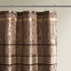 PAGED 72x72 Inch Shower Curtain Modern Cotton Shower Curtain with Striped Print for Bathroom, Machine Washable - 3 of 4