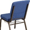 Emma and Oliver 18.5"W Church/Reception Guest Chair with Communion Cup Book Rack - 4 of 4
