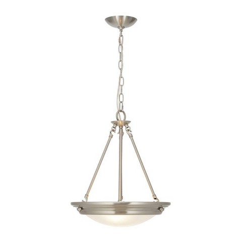 15" 3-light With Frosted Glass Shade (includes Led Light Bulb) Dark Bronze - Cresswell Lighting : Target