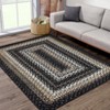 Indoor Modern Imitation Weaving Textured Area Rugs for Bedroom Living Room Abstract Easy Care Washable Soft Low Pile Non Slip Carpet - 3 of 4