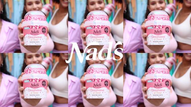 Nad&#39;s Strawberries Cream Waxing Dots, Wax Beads for Body and Face - 7oz, 2 of 17, play video