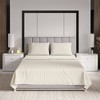 King 600 Thread Count Cotton Rich Sateen Sheet Set Ivory - Color Sense - 2 of 4