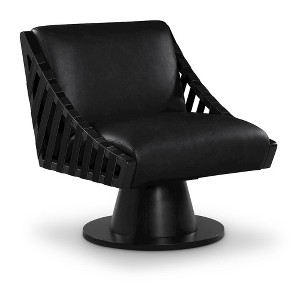 Meridian Furniture,Millwin Vegan Leather Swivel Accent Chair - 1 of 4
