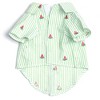 The Worthy Dog Embroidered Watermelon Stripe Seersucker Button Up Look Pet Shirt - image 2 of 3