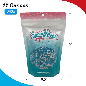 Sprinkle Me This – Snow Day Blend – Holiday Sprinkle Mix with Pearl Blue Jimmies & Snowflake Confetti - 1 of 4