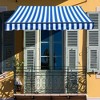 Aoodor 12'x  8' x 5' Retractable Window Awning Sunshade Shelter,Polyester Fabric,with Retractable Brackets and Three Wall Bases - 3 of 4