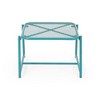 PAGED Iron Outdoor Side Table,18 inch Modern Patio End Tables for Backyard,Pool, Indoor Companion,Durable and Rustproof,Rectangle - 2 of 4