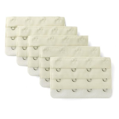 Allegra K Women's 3 Rows 2 Hooks Underwear Bra Extender Brassiere Extension  Hooks Strap Adapter White-1 2-pieces : Target