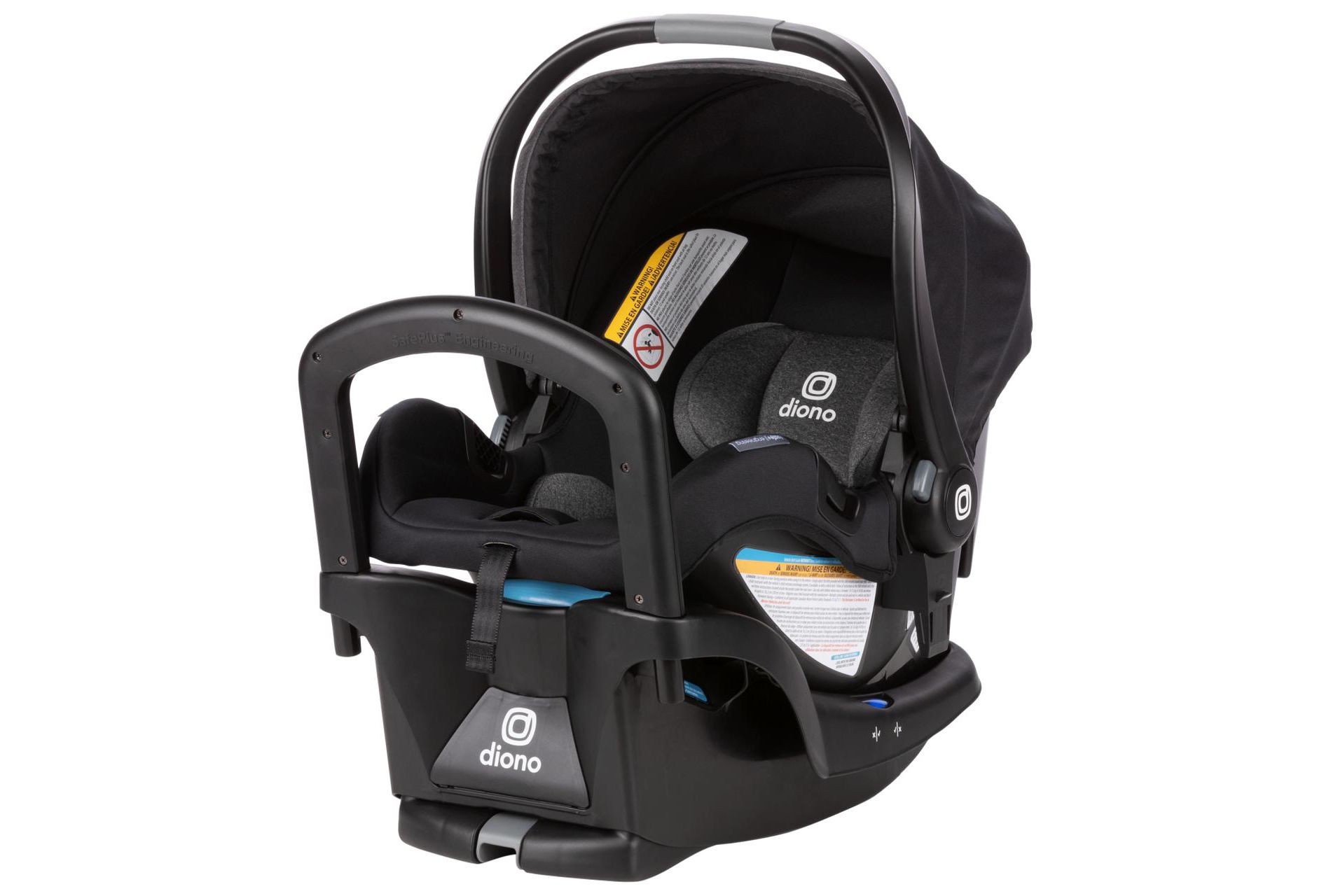 Diono LiteClik30 R SafePlus Infant Car Seat and Base, Black