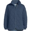 Lands' End Women's RainDefense Serious Sweats Quilted Full Zip Jacket - 3 of 4