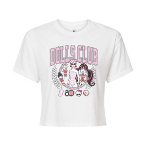 Women's - Mattel - Dolls Club Cropped Graphic T-Shirt - 1 of 4