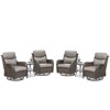 Gymojoy Outdoor Gliders Chairs Side Table with 5-Inch Thick Cushions - 3 of 4