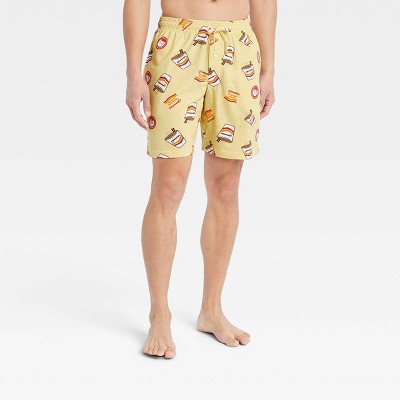 Men's Maruchan Instant Lunch Pajama Shorts - Tan